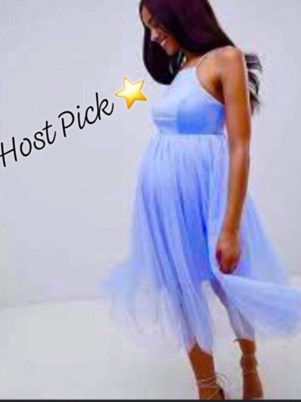 NWT Asos Maternity Scuba Tulle Midi Dress